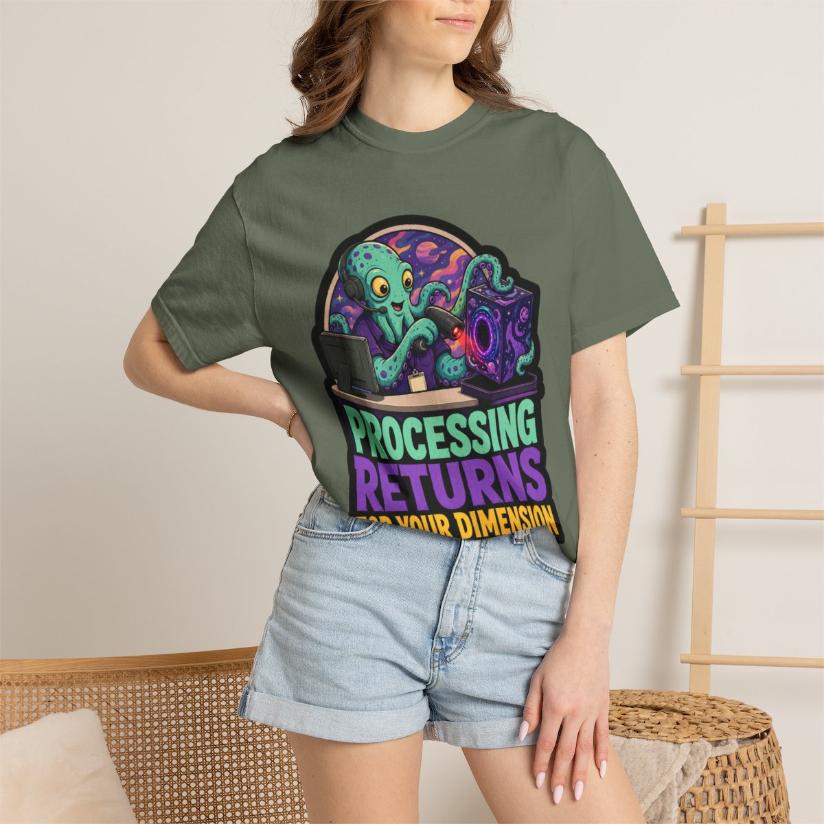 Processing Returns for Your Dimension Halloween T-Shirt