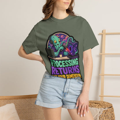 Processing Returns for Your Dimension Halloween T-Shirt