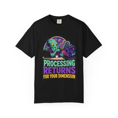 Processing Returns for Your Dimension Halloween T-Shirt