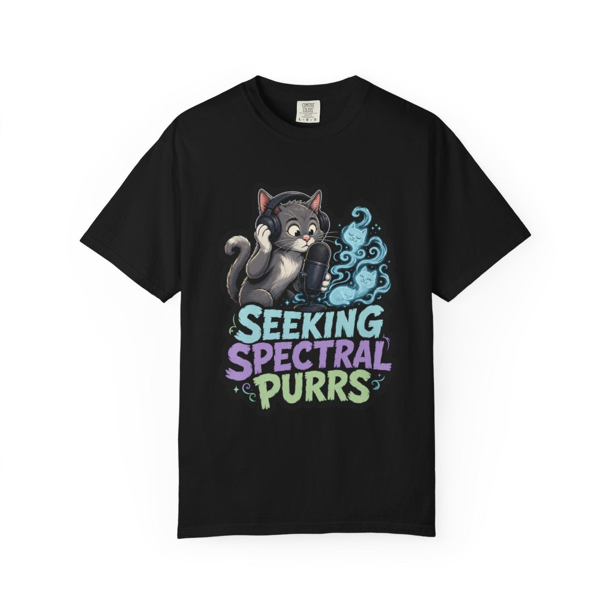 Seeking Spectral Purrs Halloween T-Shirt
