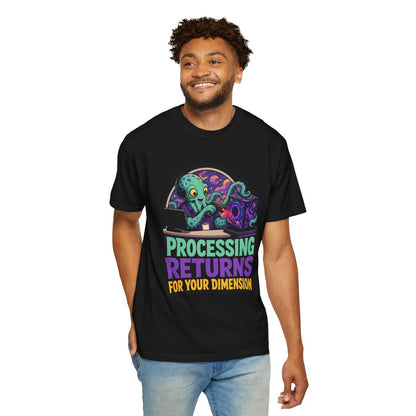 Processing Returns for Your Dimension Halloween T-Shirt