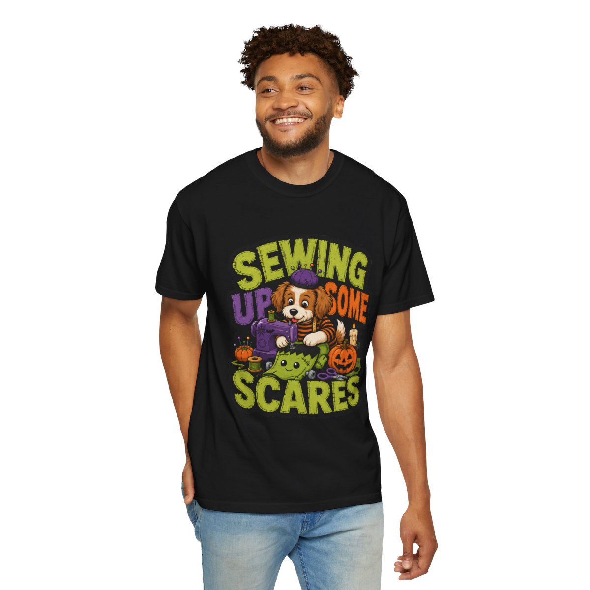 Sewing Up Some Scares Halloween T-Shirt