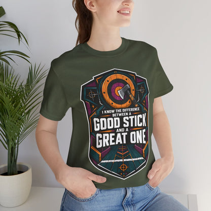 Funny Axe Throwing T-Shirt, Unisex Tee, Great for Axe Enthusiasts, Soft Cotton T-Shirt, Unique Gift for Him, Archery Humor Apparel