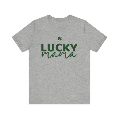 Lucky Mama Shirt – Cute St Patrick’s Day Tee for Moms, Clover T-Shirt, Trendy Mama Shirt, Gift for Mom