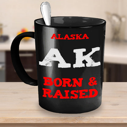 Alaska Gift Mug - Alaskan Born and Raised - The VIP Emporium