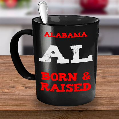 Alabama Gift Mug - Born and Raised - The VIP Emporium