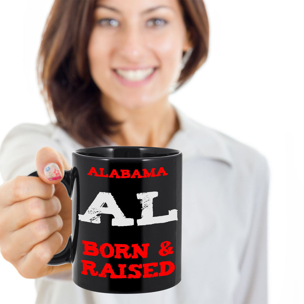 Alabama Gift Mug - Born and Raised - The VIP Emporium