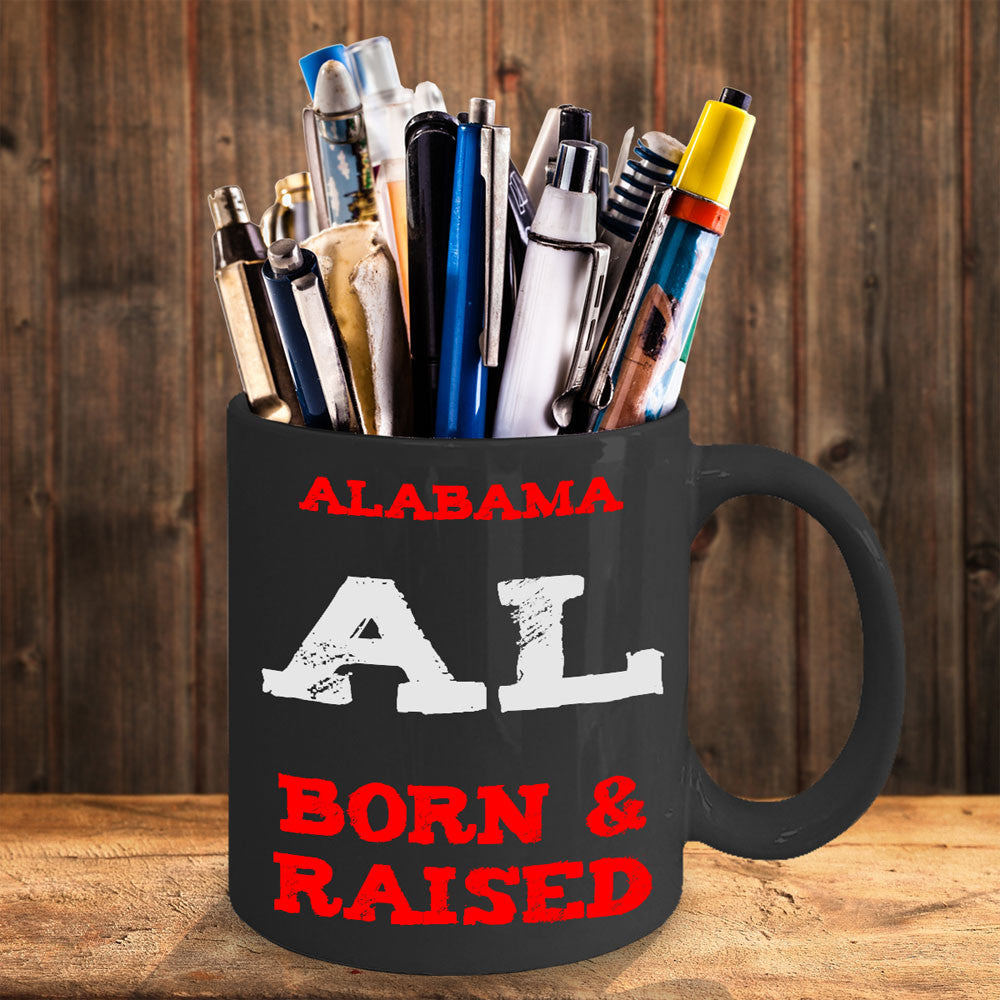 Alabama Gift Mug - Born and Raised - The VIP Emporium