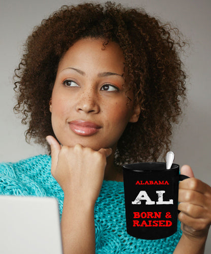 Alabama Gift Mug - Born and Raised - The VIP Emporium