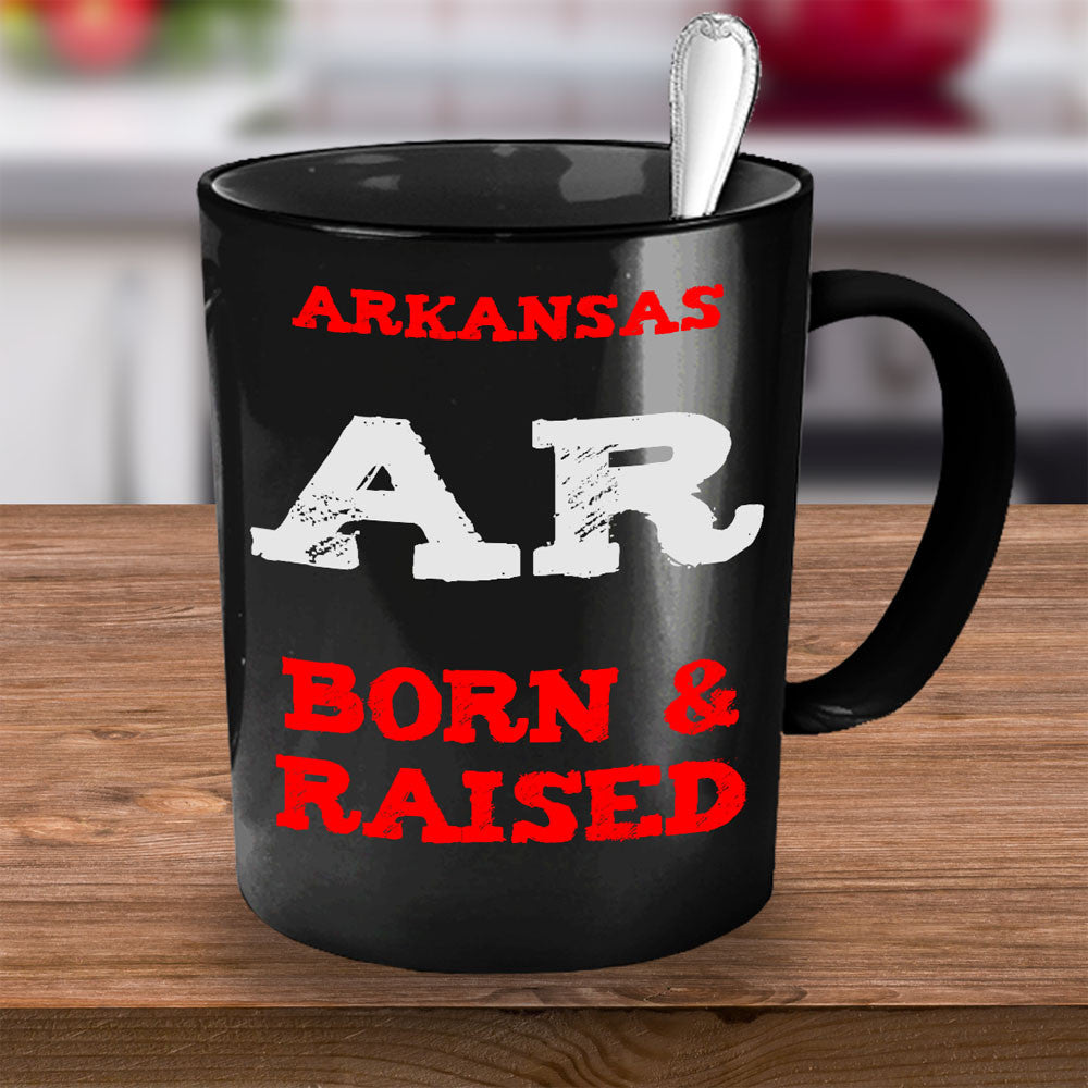 Arkansas Born and Raised Gift Mug - The VIP Emporium