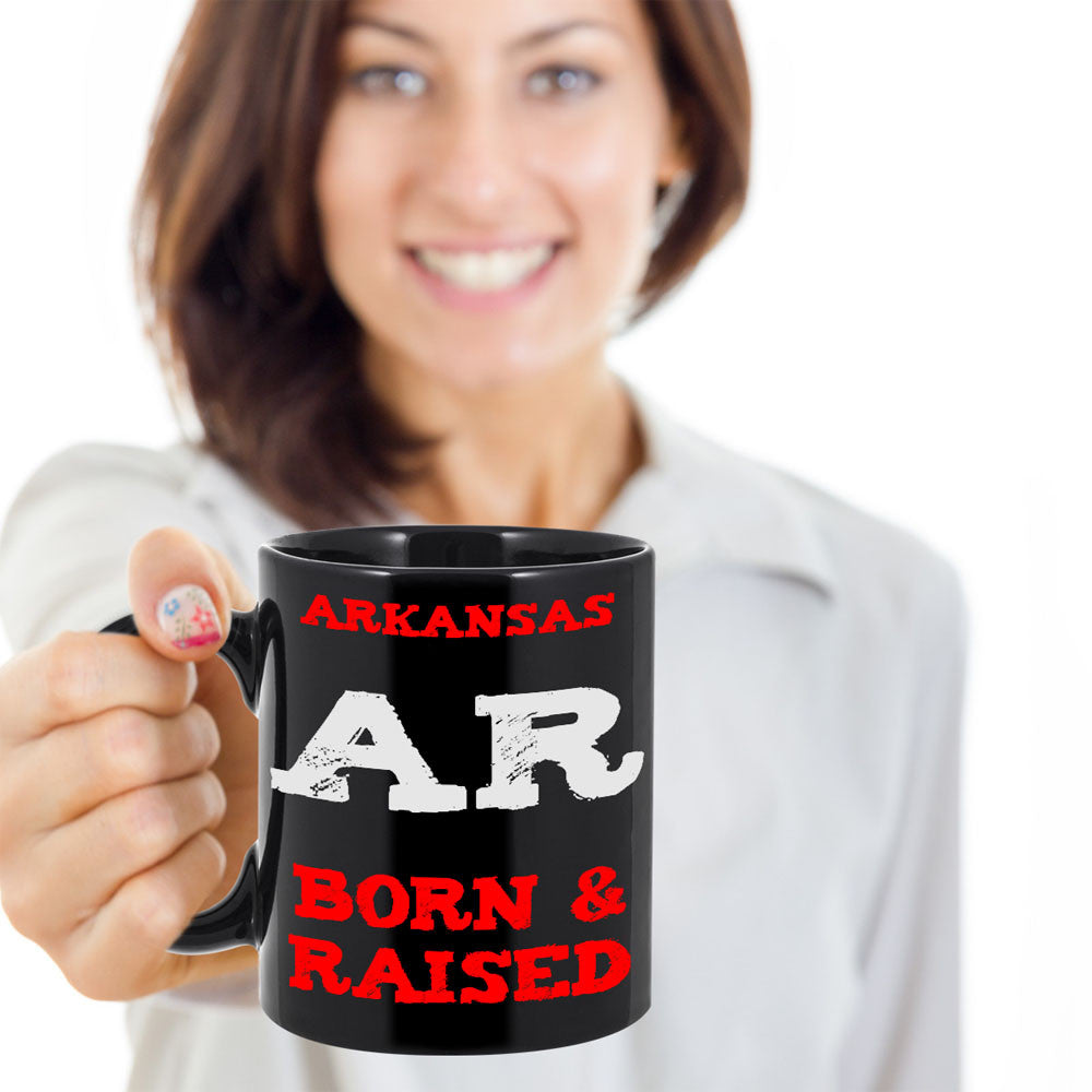 Arkansas Born and Raised Gift Mug - The VIP Emporium