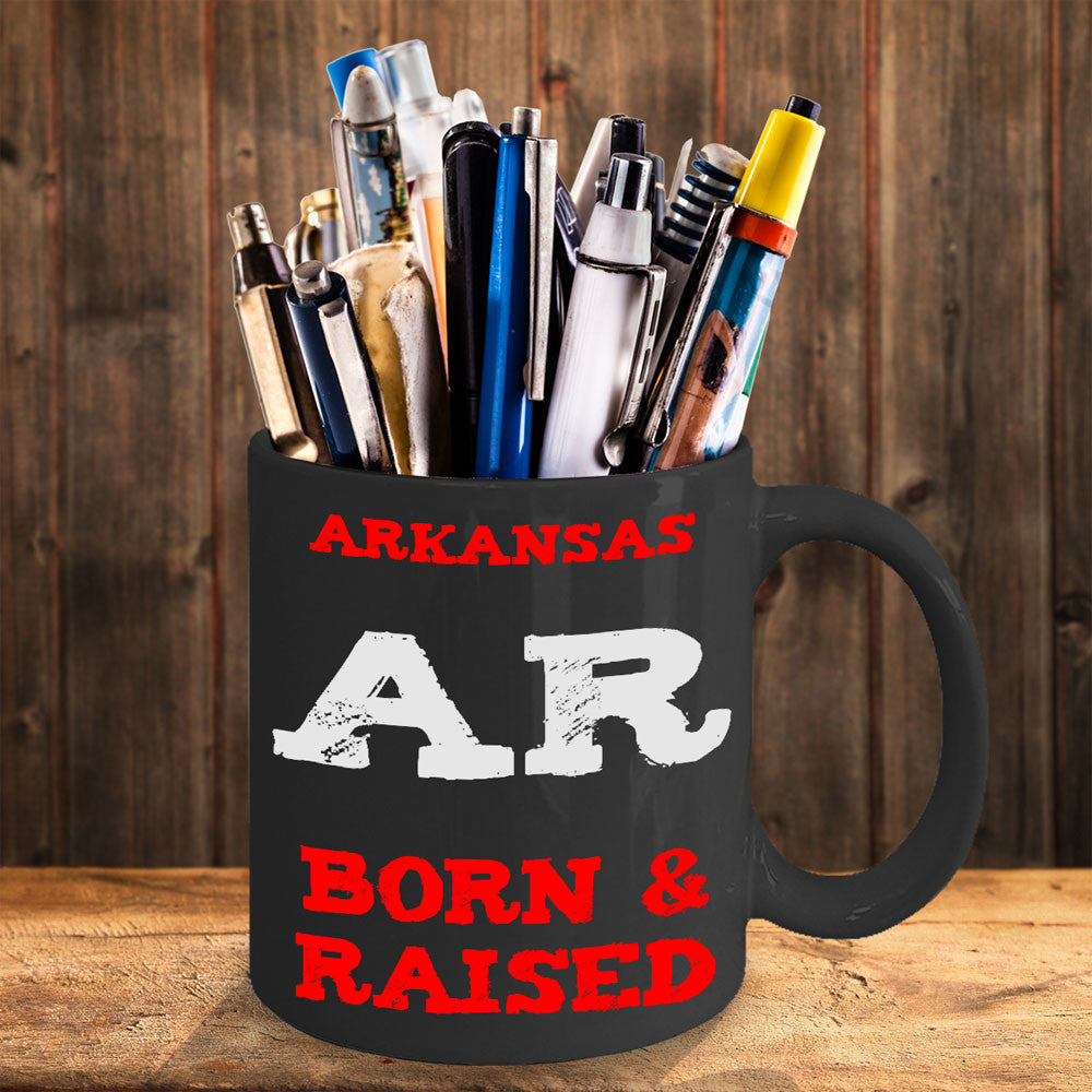 Arkansas Born and Raised Gift Mug - The VIP Emporium