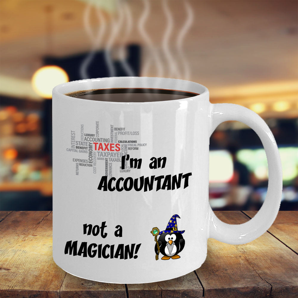 Accountancy Gift Mug - Not a Magician - The VIP Emporium