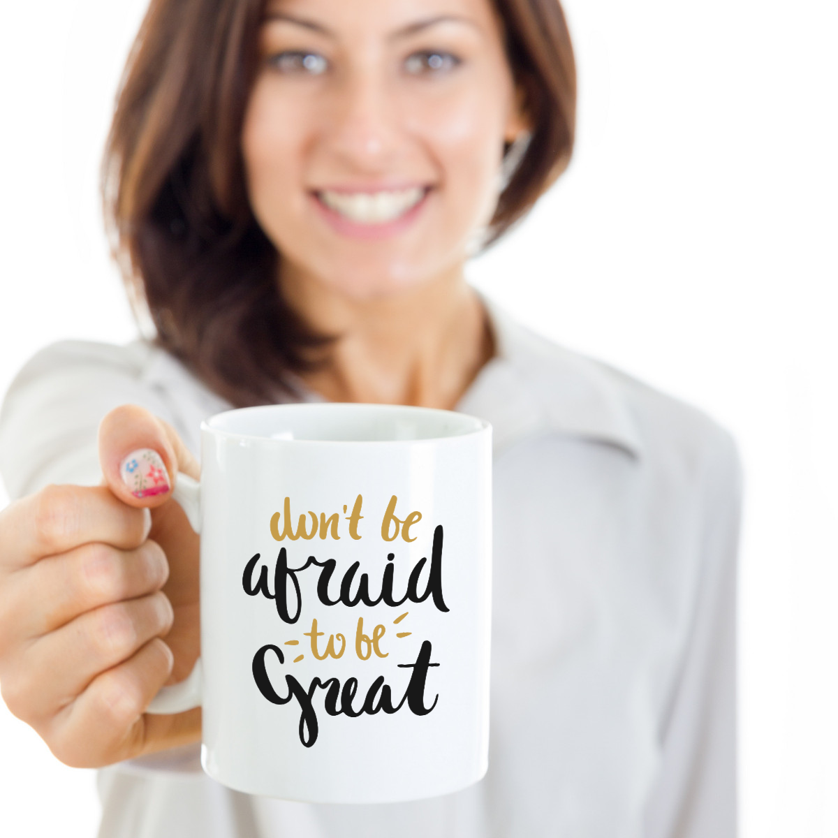 Don't be Afraid to be Great Mug - Inspirational Gift - The VIP Emporium
