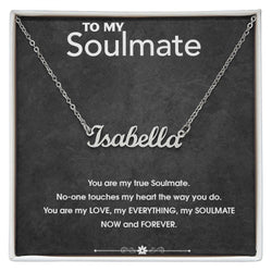 Soulmate Gift, Personalized Name Necklace, Gift for Lover