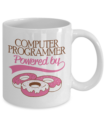 Programmer Powered by Donuts Mug - The VIP Emporium