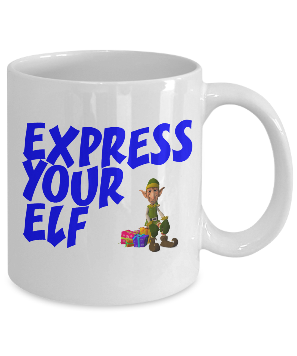 Express Your Elf funny Christmas Mug - The VIP Emporium