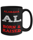 Alabama Gift Mug - Born and Raised - The VIP Emporium