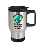 Netball Gift Travel Mug - Protect the Earth - The VIP Emporium
