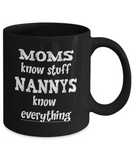 Nanny Gift Coffee Mug - Nannys Know Everything - The VIP Emporium