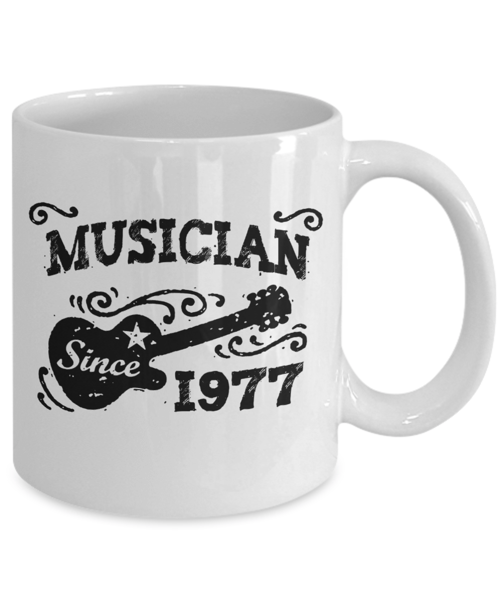 Musician since 1977 - Musician gift mug - The VIP Emporium