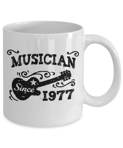 Musician since 1977 - Musician gift mug - The VIP Emporium