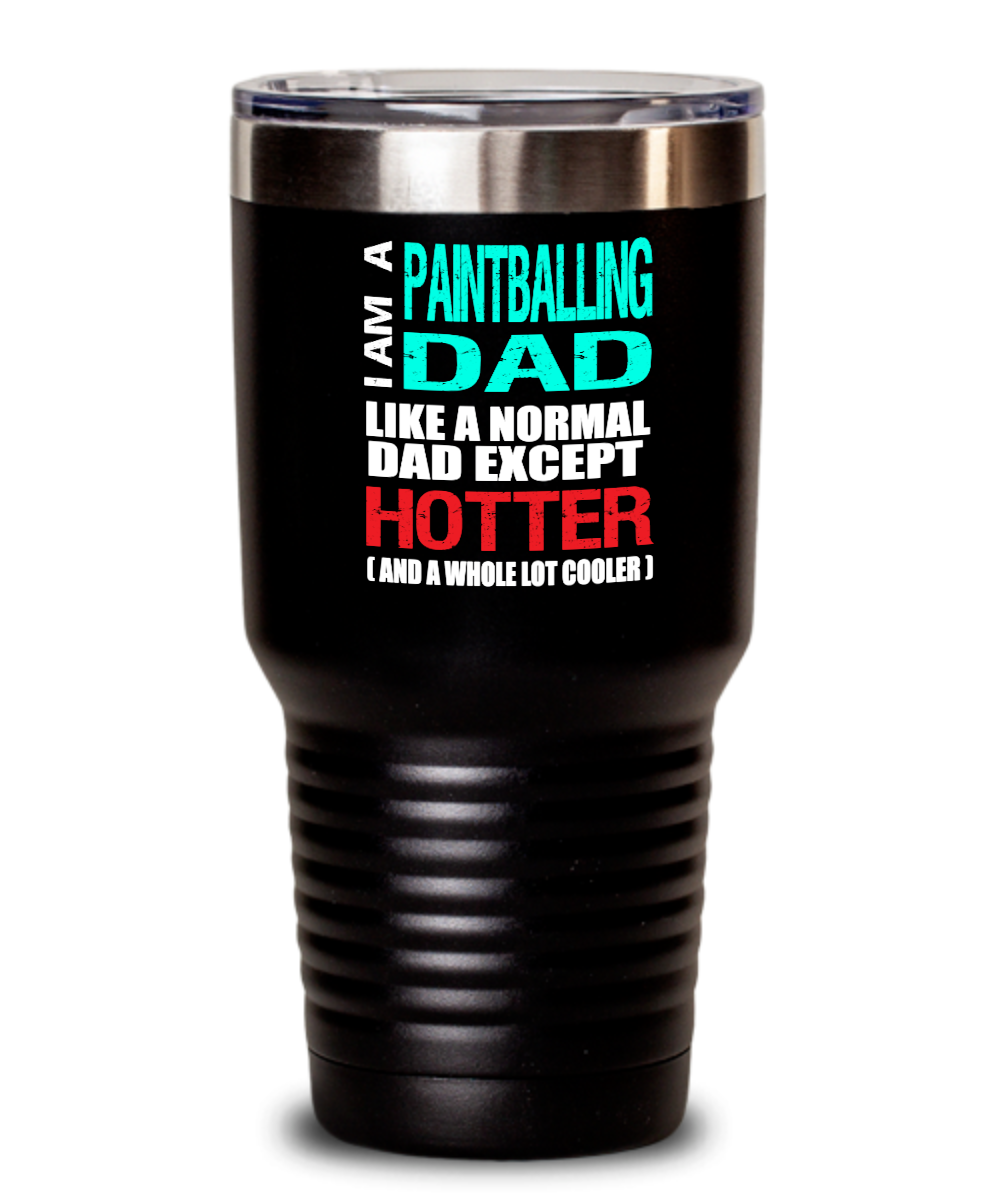 Paintballing Dad Insulated Tumbler - 20oz or 30oz - Hot and Cold Drinks - Funny Gift - The VIP Emporium