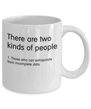 Science Humor - There are two kinds of people - Funny Mug for scientist or mathematician - The VIP Emporium