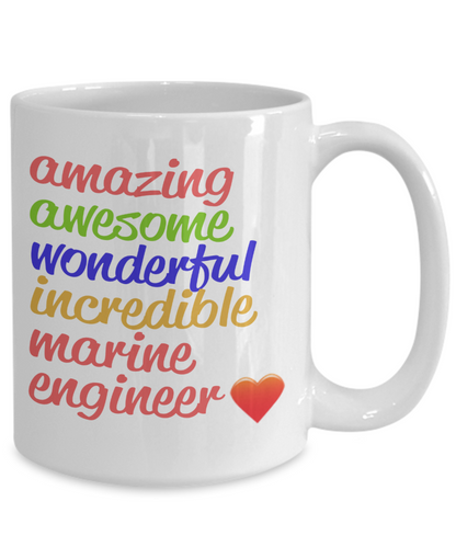 Amazing Awesome Marine Engineer Gift Mug - The VIP Emporium