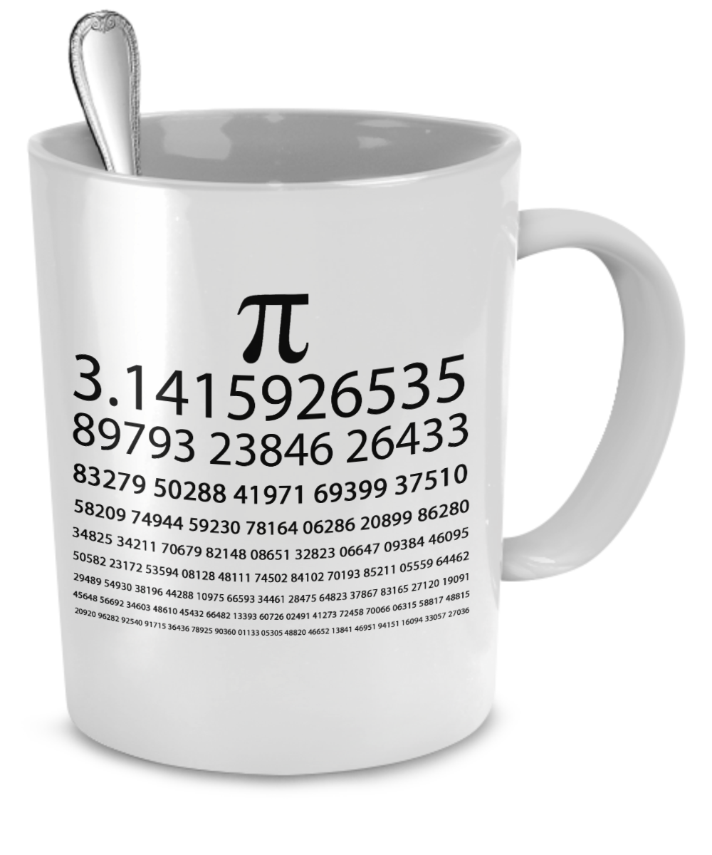 Pi Chart White Mug - The VIP Emporium