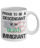 Irish American Pride Mug - Proud Descendant - The VIP Emporium