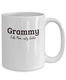 Grammy Gift Mug - Like Mom, only Cooler- Grandparents Day, Birthday Gift Cup - The VIP Emporium