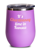 Chardonnay Kansas Wine Tumbler - Gift for Wine Lover - The VIP Emporium
