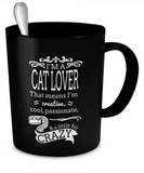 Cat Lover Gift - I'm a Cat Lover Mug - The VIP Emporium