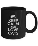 Keep Calm and Love Cats - Cat Lover Gift - The VIP Emporium