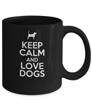 Keep Calm and Love Dogs - Dog Lover Mug - The VIP Emporium