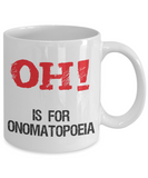 Funny Grammar Mug - Onomatopoeia - The VIP Emporium