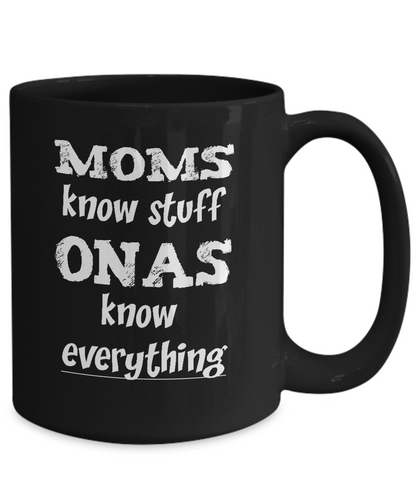 Ona Gift Mug - Onas Know Everything - The VIP Emporium
