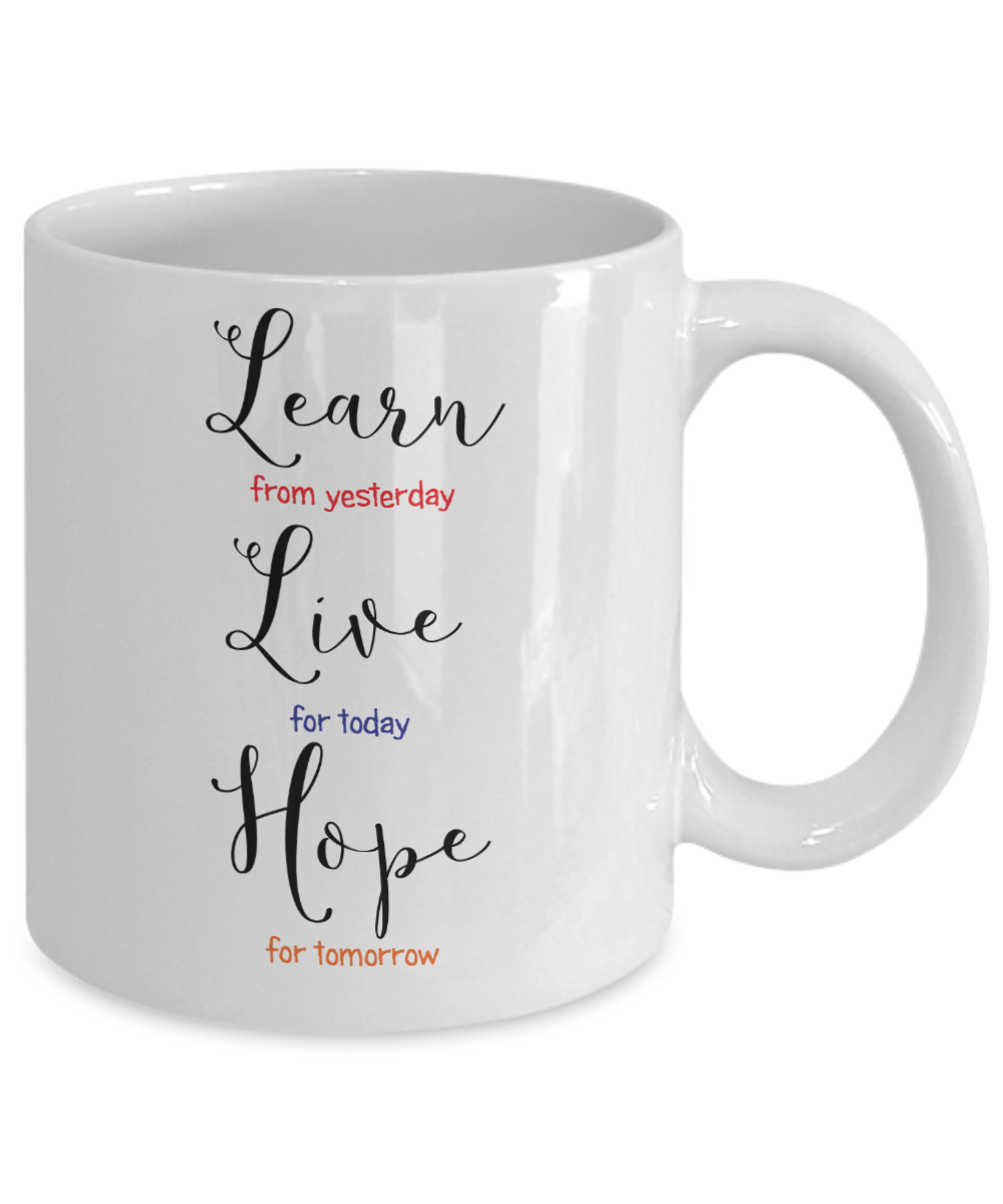 Learn Live Hope Mug - The VIP Emporium