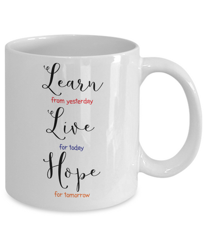 Learn Live Hope Mug - The VIP Emporium