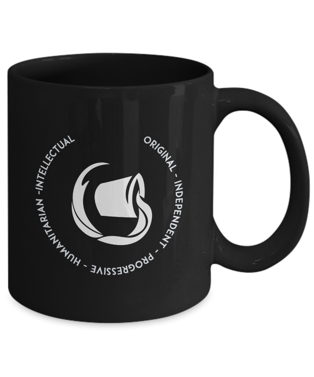 Aquarius Black Coffee Mug - Gift for Aquarian Star Sign - Birthday - Christmas - Horoscope - Zodiac symbol - Astrology - The VIP Emporium