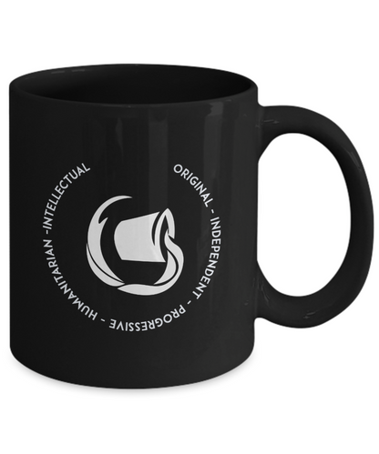 Aquarius Black Coffee Mug - Gift for Aquarian Star Sign - Birthday - Christmas - Horoscope - Zodiac symbol - Astrology - The VIP Emporium