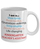 Kindergarten Teacher's Assistant Appreciation Gift Mug - The VIP Emporium
