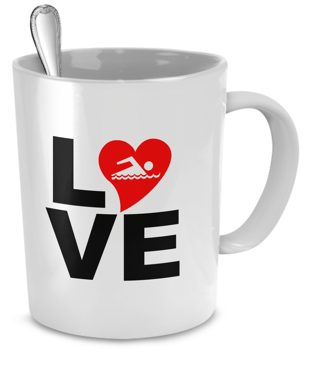 Love Swimming Mug - The VIP Emporium