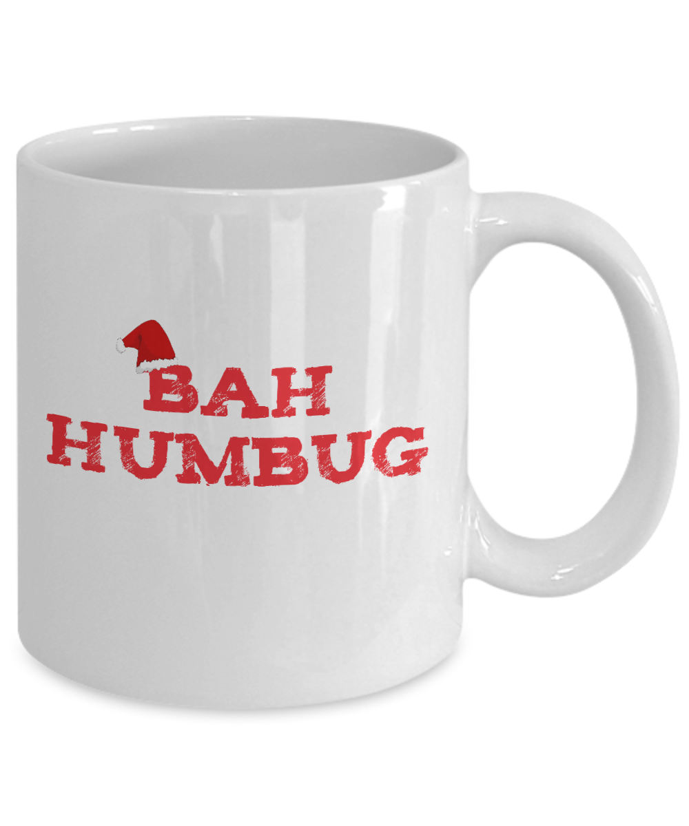 Bah Humbug funny Christmas mug for Scrooge - The VIP Emporium