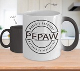 World's Greatest Pepaw Gift Mug - Matured to Perfection - Color-Changing Ceramic Cup - Father's Day, Grandparent's Day, Birthday Gift - The VIP Emporium