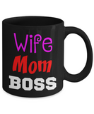Wife Mom Boss - Valentine's Day Gift Mug - 11oz Ceramic - The VIP Emporium