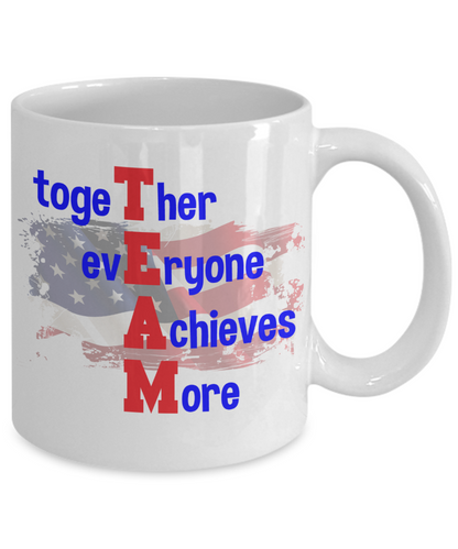 USA Team Mug - Together Everyone Achieves More - The VIP Emporium