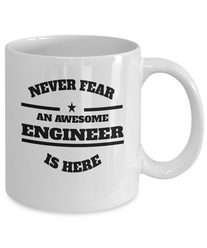Awesome Engineer Gift Coffee Mug - Never Fear - The VIP Emporium