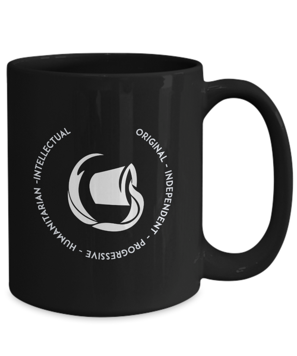 Aquarius Black Coffee Mug - Gift for Aquarian Star Sign - Birthday - Christmas - Horoscope - Zodiac symbol - Astrology - The VIP Emporium